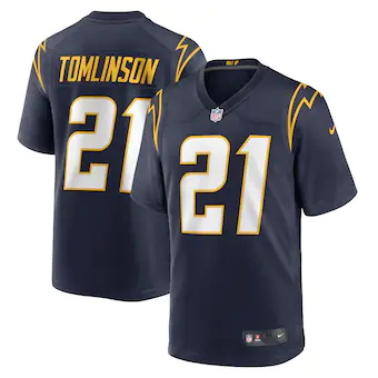 mens nike ladainian tomlinson navy los angeles chargers ret